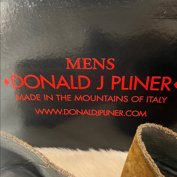 Donald J. Pliner Men's Tan Suede Loafers - Picture 4 of 10